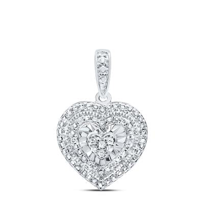 1/20Ctw-Nat Dia P1 Gift Heart Pendant (1.44 grams)