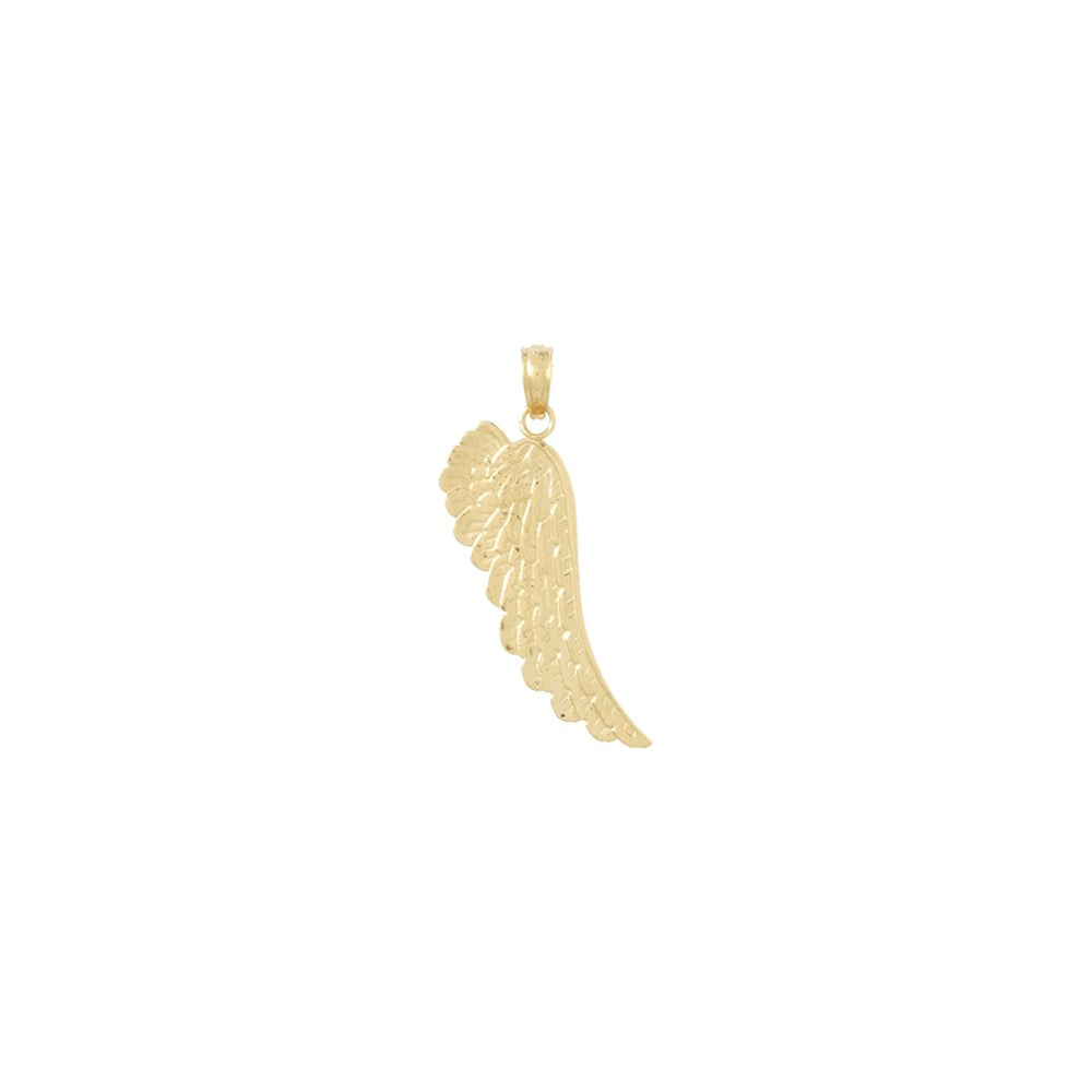10k Yellow Gold 9 mm Angel Wing Pendant (1.03 grams)
