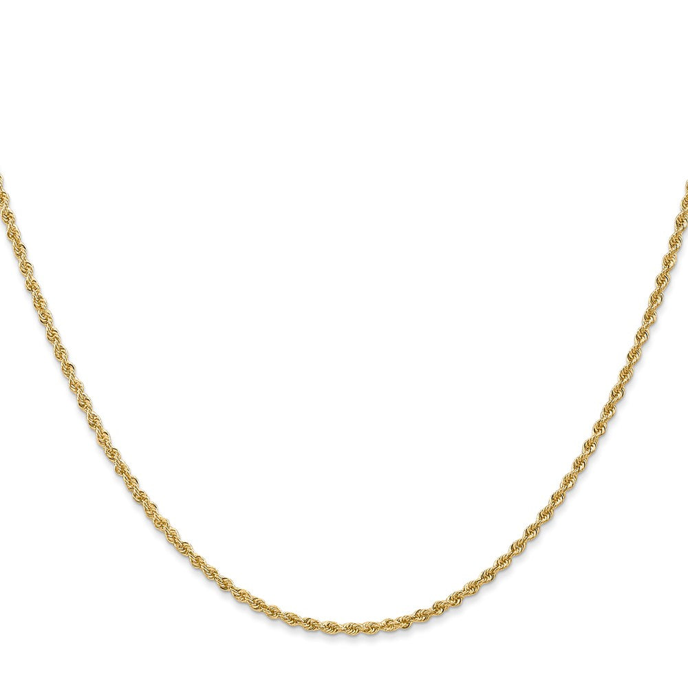 14k Yellow Gold 1.5 mm Regular Rope with Lobster Clasp Chain (3.31 grams)
