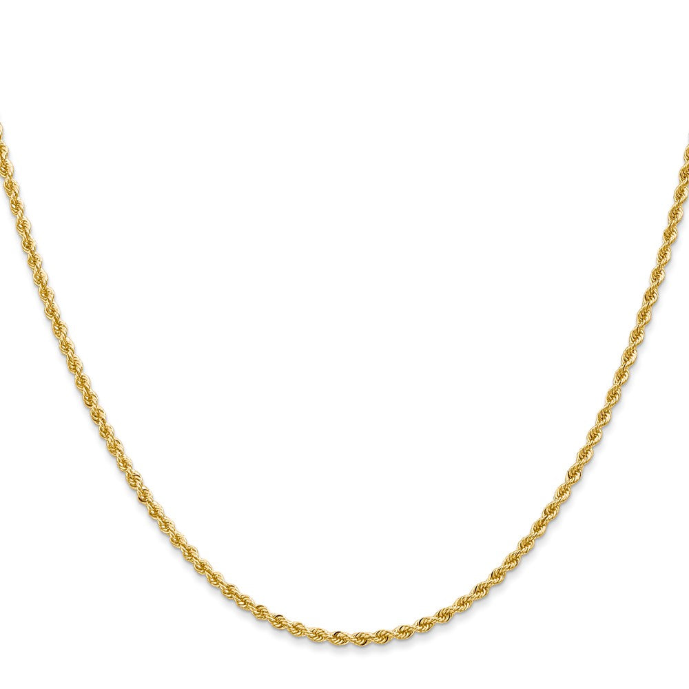 14k Yellow Gold 2 mm Regular Rope with Lobster Clasp Chain (4.35 grams)