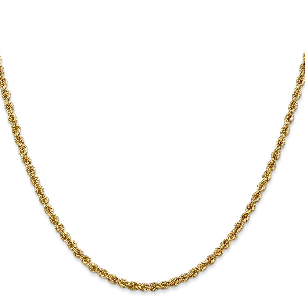 14k Yellow Gold 2.5 mm Regular Rope with Lobster Clasp Chain (7.97 grams)