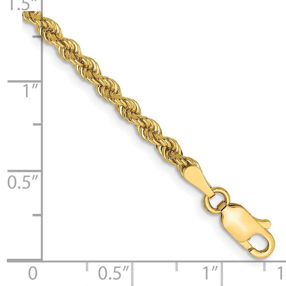 14k Yellow Gold 2.75 mm Regular Rope with Lobster Clasp Chain (6.53 grams)