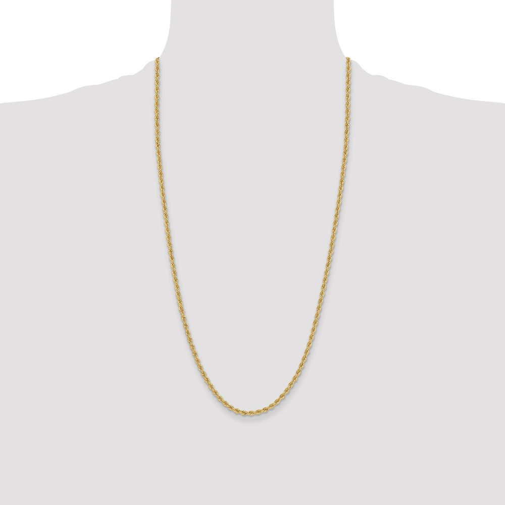 14k Yellow Gold 3.4 mm Regular Rope Chain (16.61 grams)