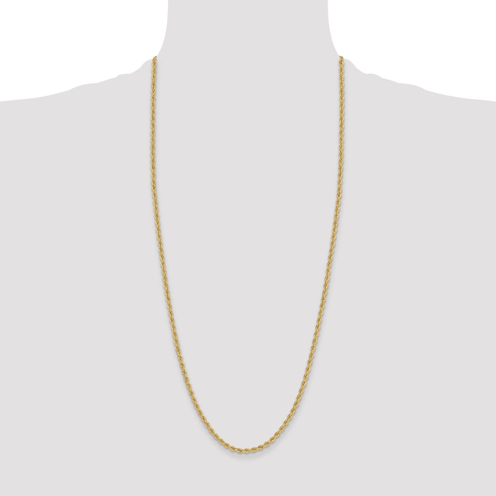 14k Yellow Gold 3.4 mm Regular Rope Chain (16.61 grams)