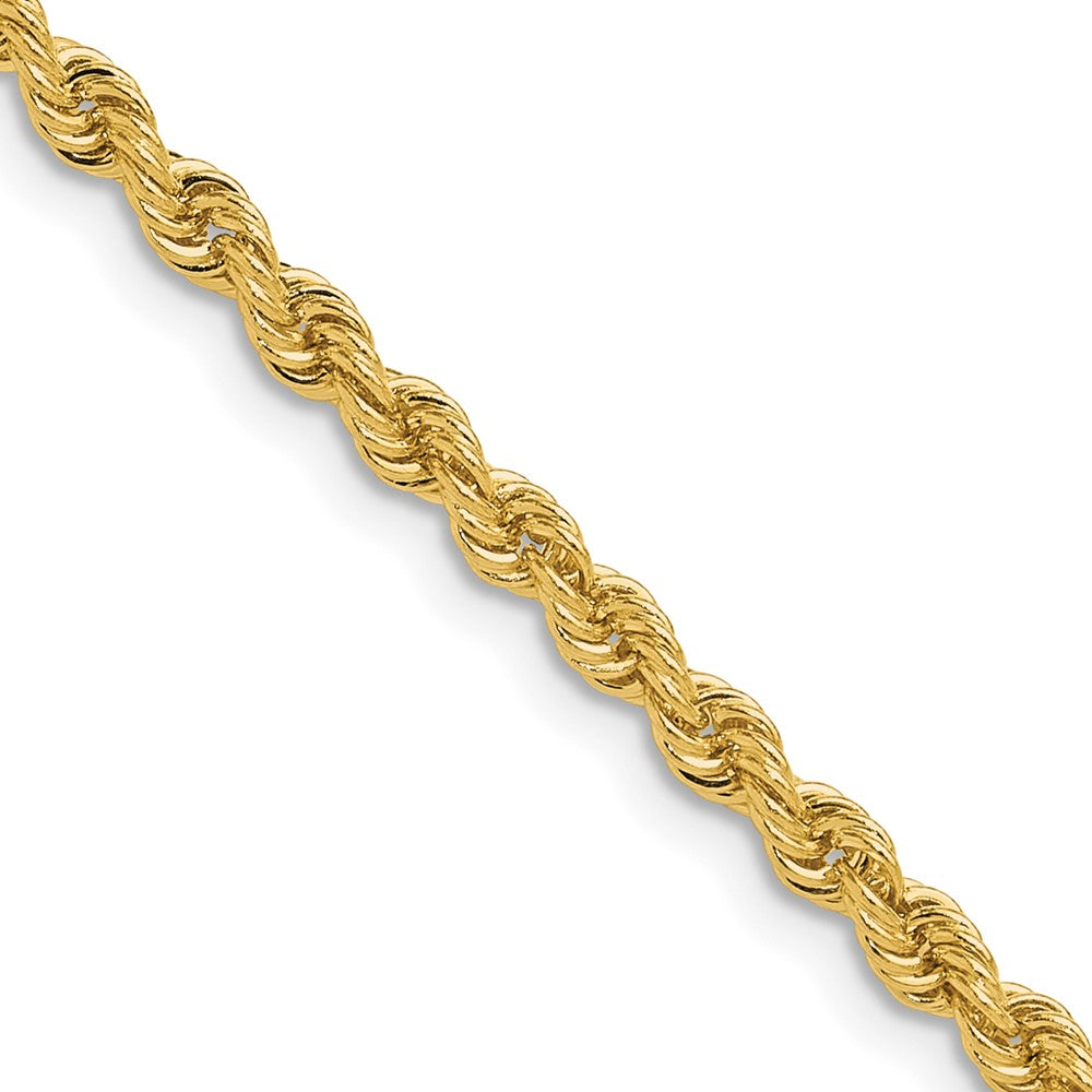 14k Yellow Gold 3.4 mm Regular Rope Chain (16.61 grams)