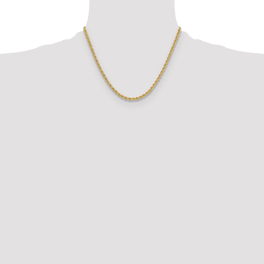 14k Yellow Gold 3.8 mm Regular Rope Chain (20.12 grams)