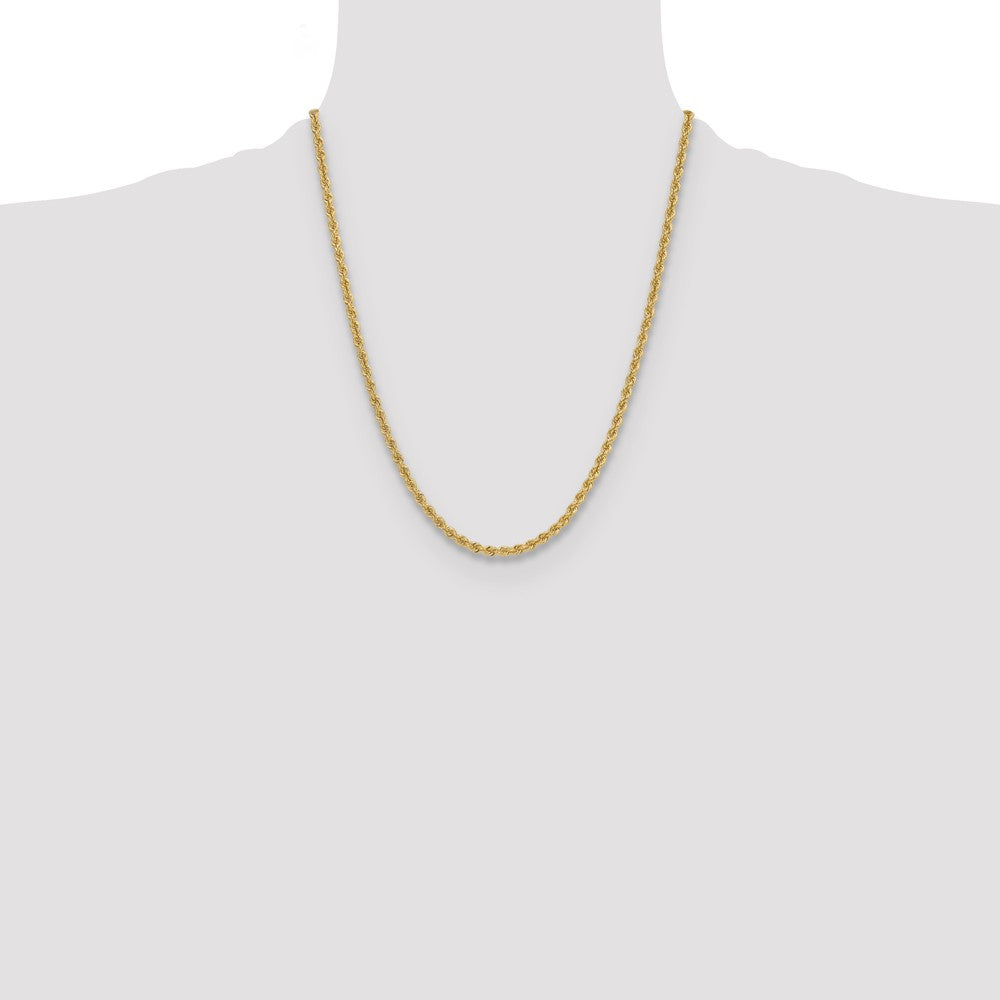 14k Yellow Gold 3.8 mm Regular Rope Chain (20.12 grams)