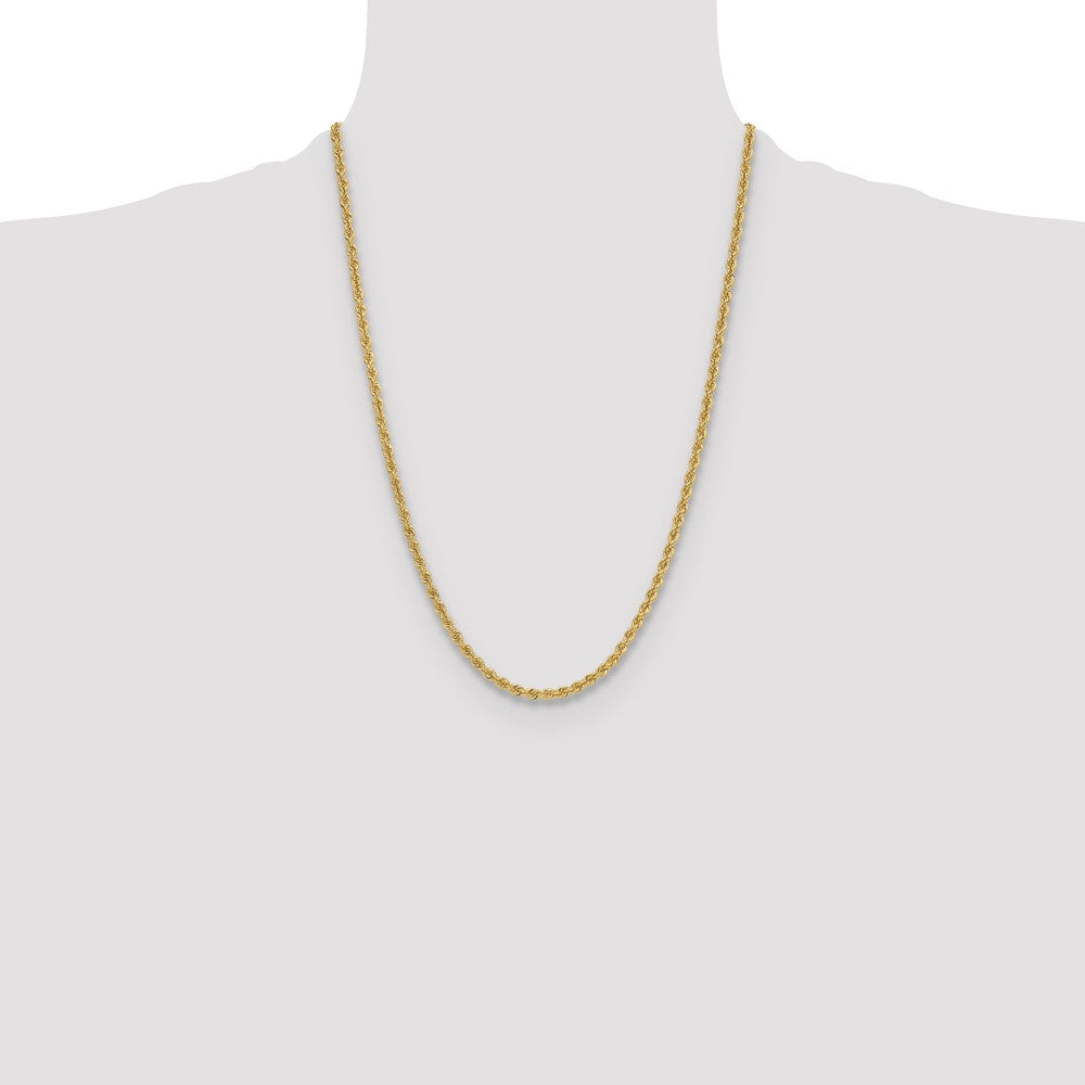 14k Yellow Gold 3.8 mm Regular Rope Chain (20.12 grams)