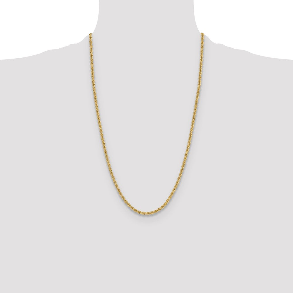 14k Yellow Gold 3.8 mm Regular Rope Chain (20.12 grams)