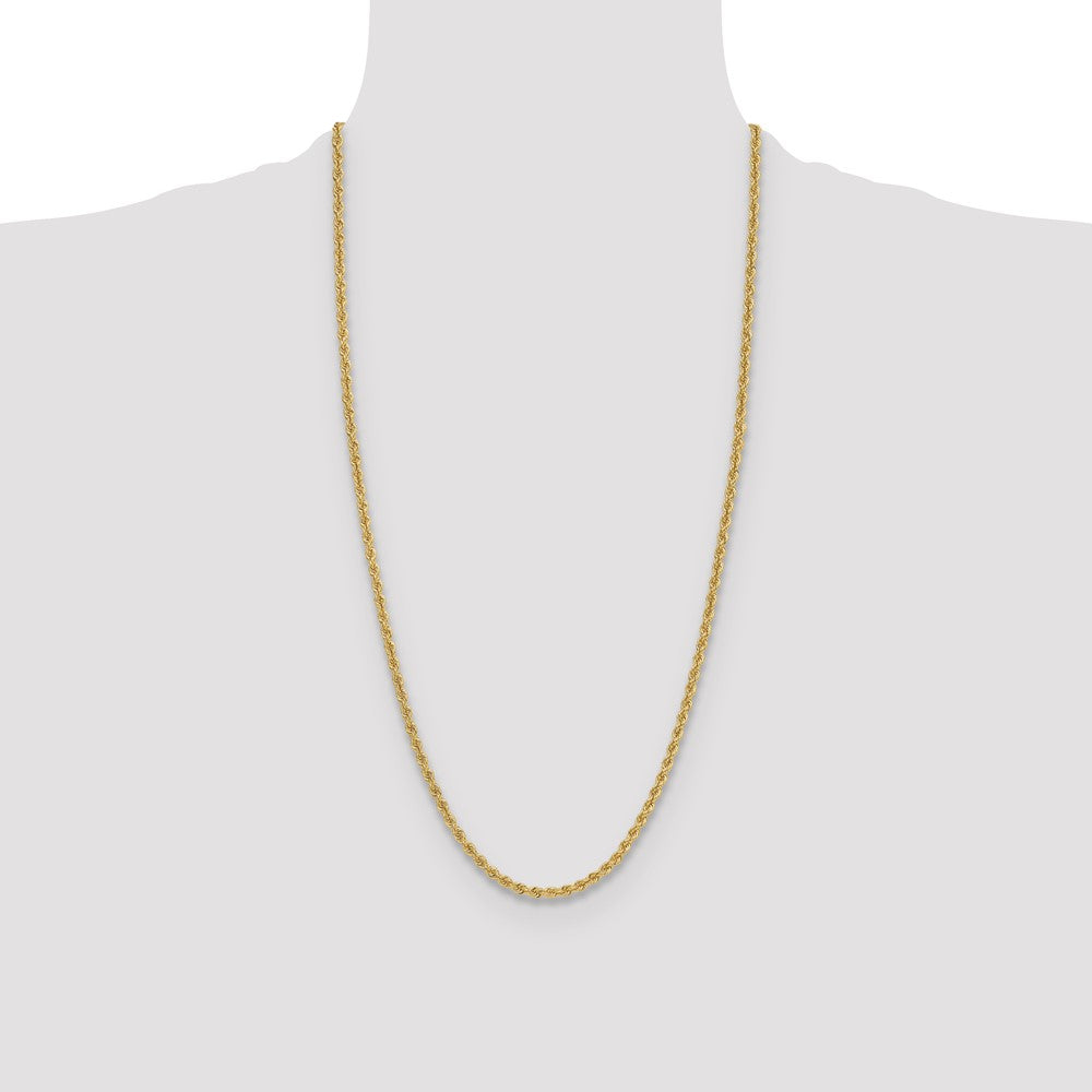 14k Yellow Gold 3.8 mm Regular Rope Chain (20.12 grams)