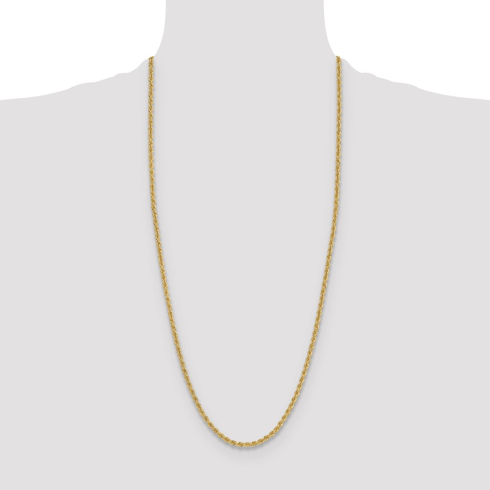 14k Yellow Gold 3.8 mm Regular Rope Chain (20.12 grams)