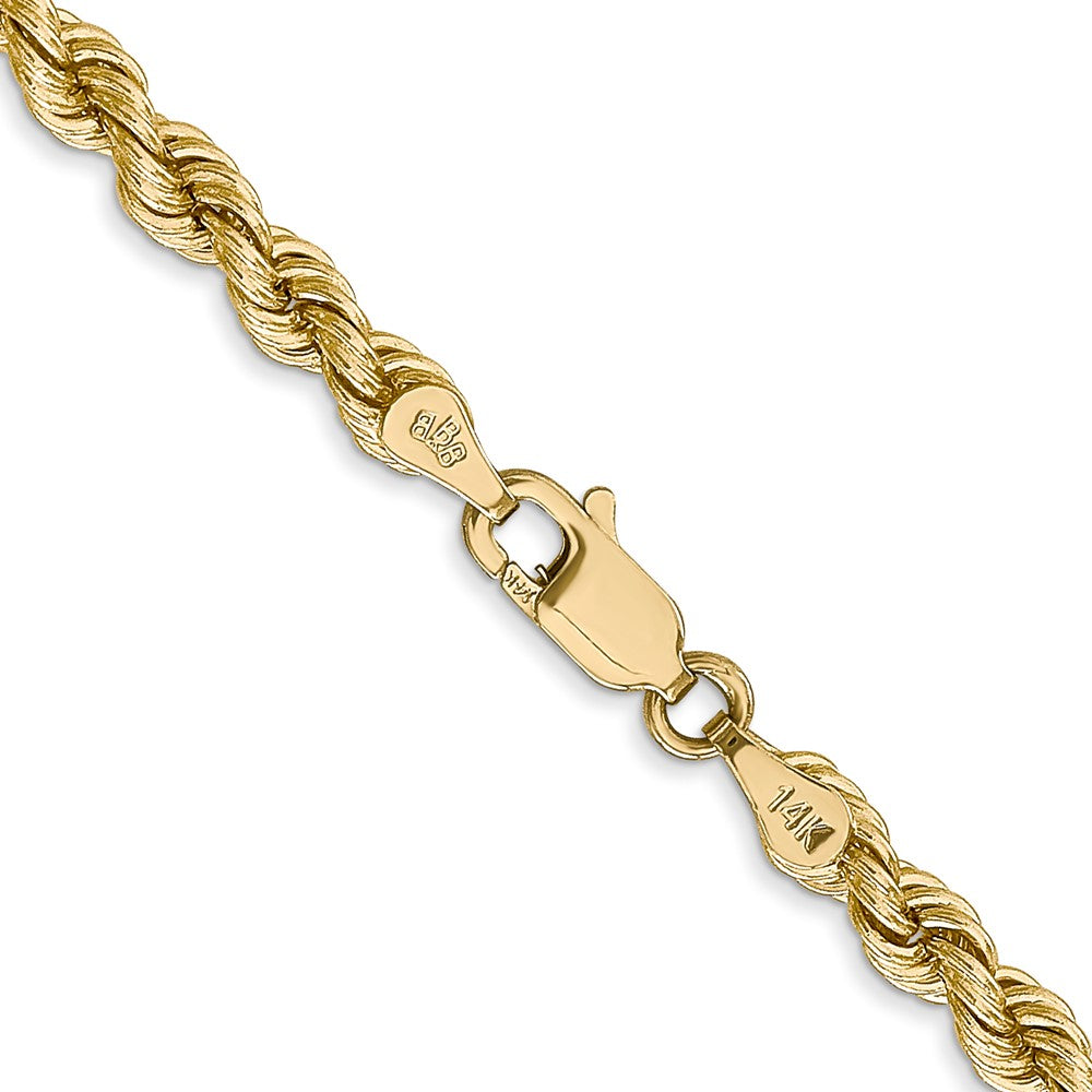 14k Yellow Gold 4 mm Regular Rope with Lobster Clasp Chain (22.75 grams)