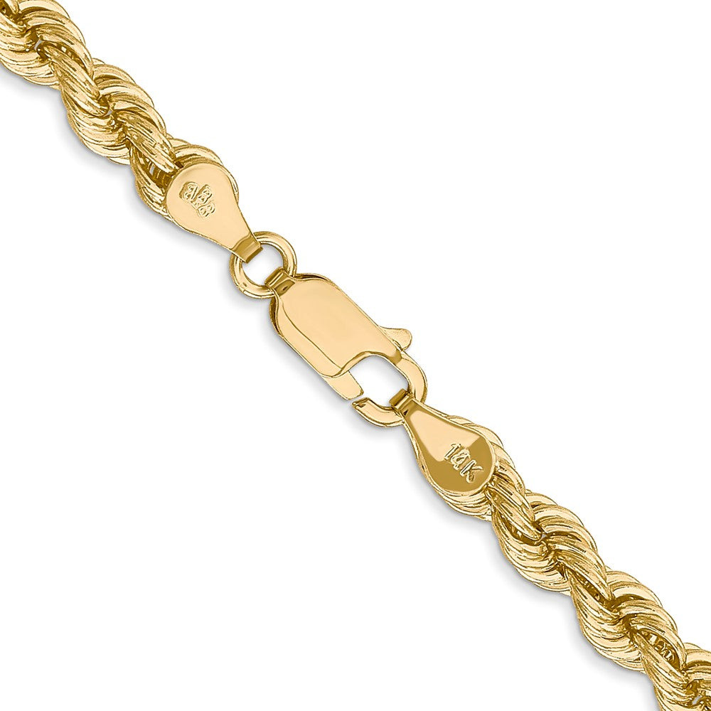 14k Yellow Gold 5 mm Regular Rope with Lobster Clasp Chain (33 grams)