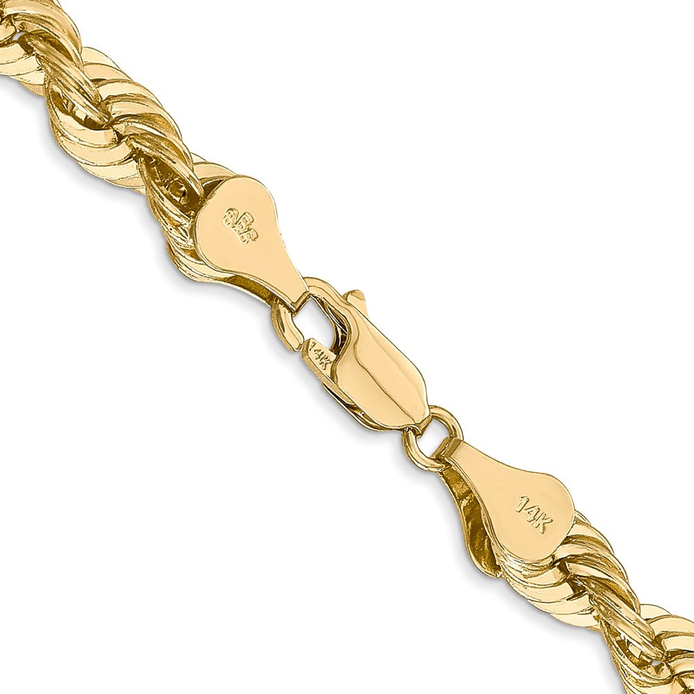 14k Yellow Gold 6 mm Regular Rope with Lobster Clasp Chain (50.29 grams)