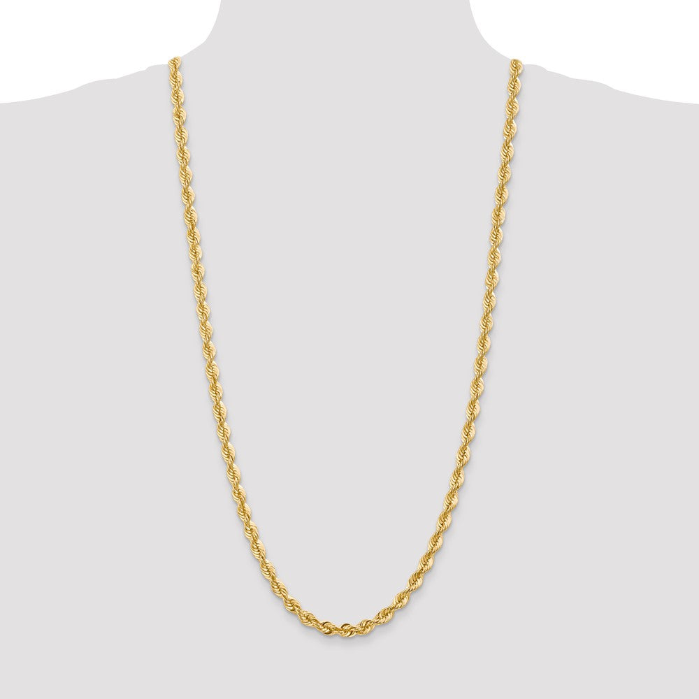 14k Yellow Gold 6 mm Regular Rope with Lobster Clasp Chain (50.29 grams)