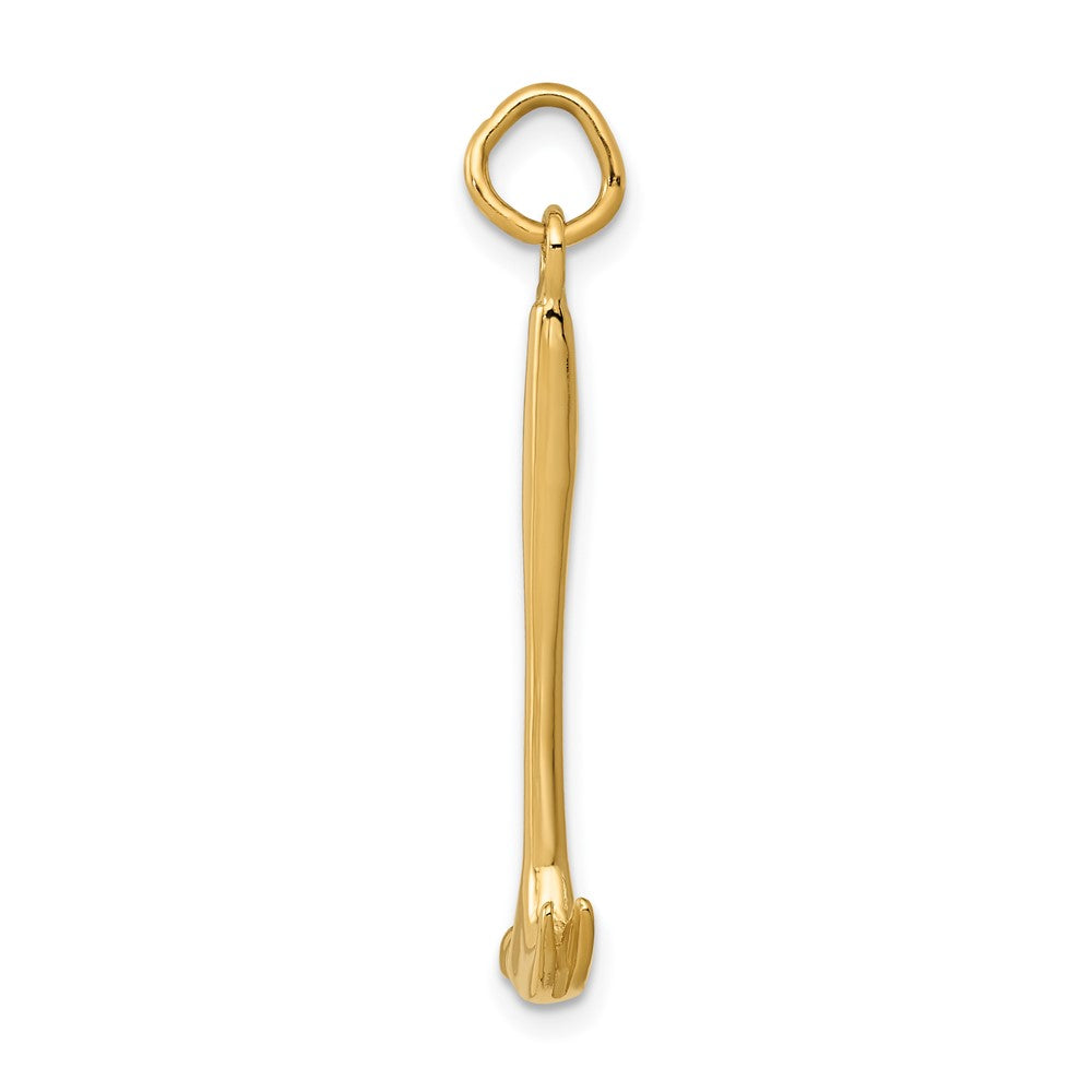 10k Yellow Gold 15 mm r Charm (1.34 grams)