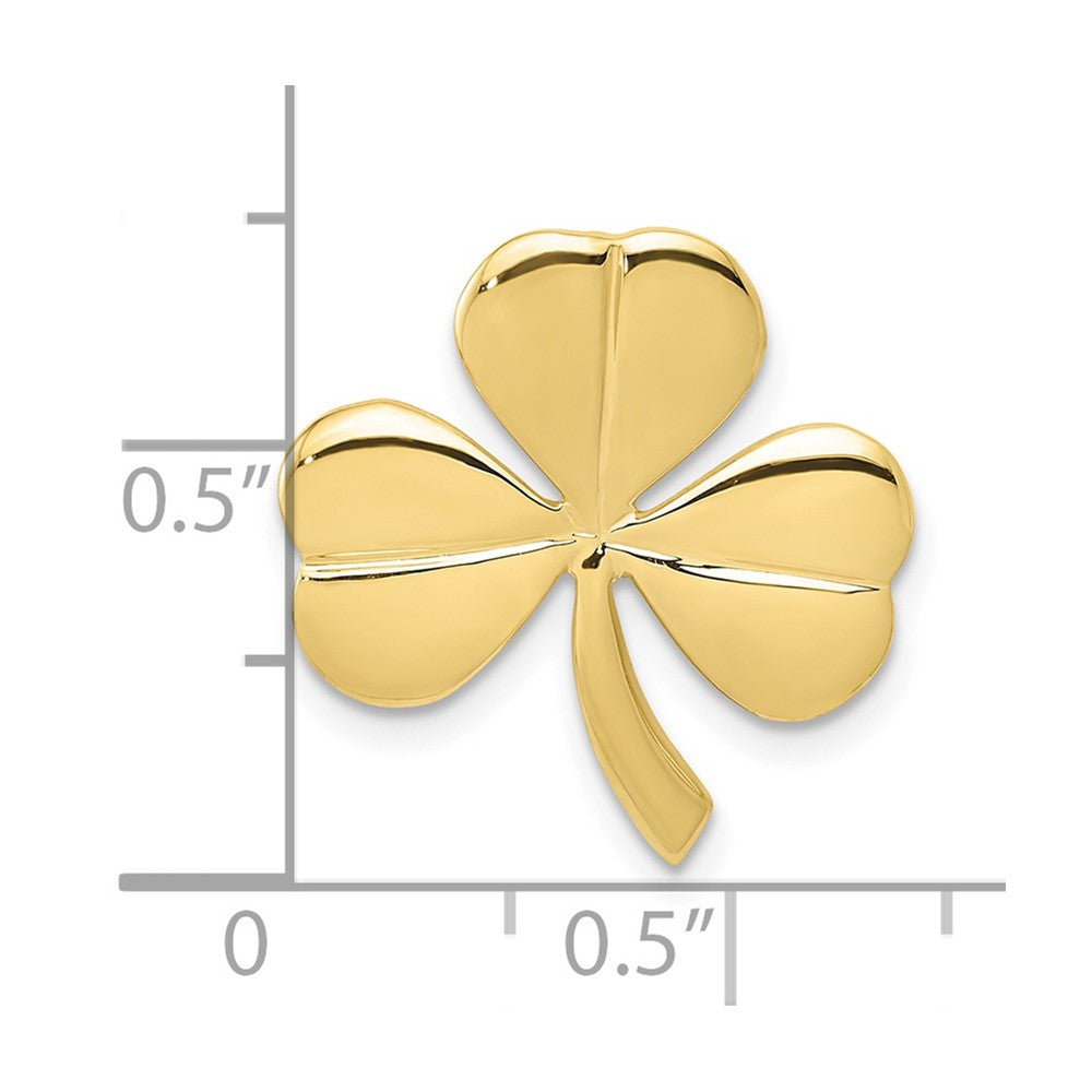 10k Yellow Gold 18 mm Shamrock Chain Slide (1.45 grams)