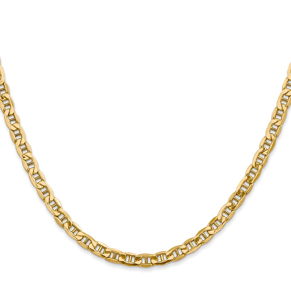 10k Yellow Gold 4 mm Semi-Solid Anchor Chain (4.83 grams)