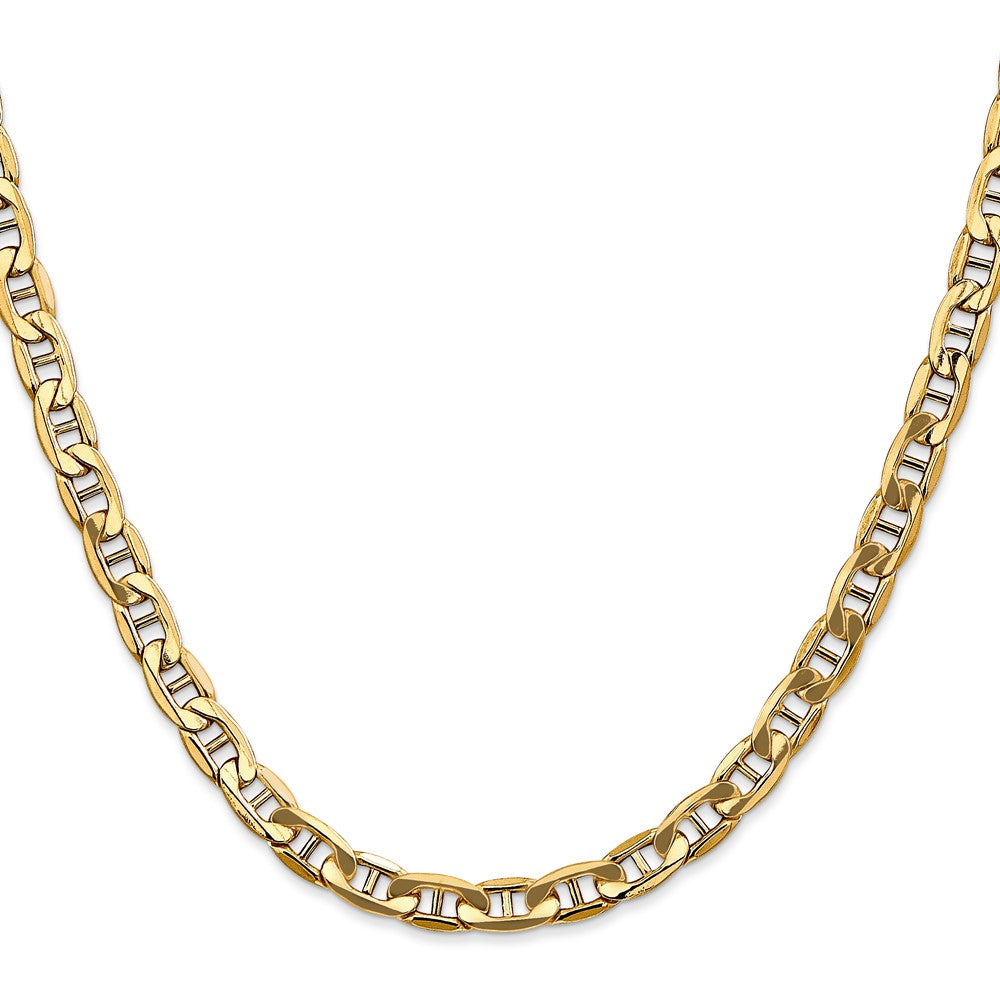 10k Yellow Gold 5.5 mm Semi-Solid Anchor Chain (10.07 grams)