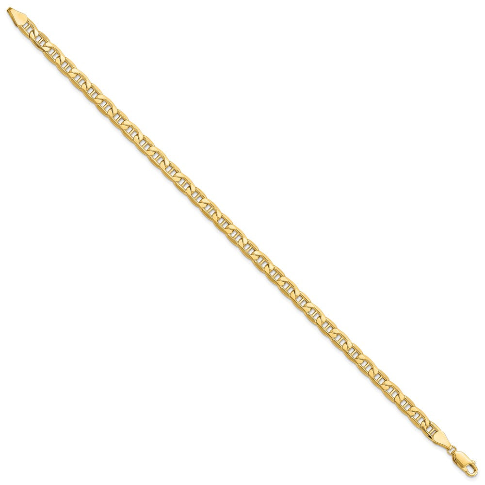 10k Yellow Gold 5.5 mm Semi-Solid Anchor Bracelet (4.31 grams)