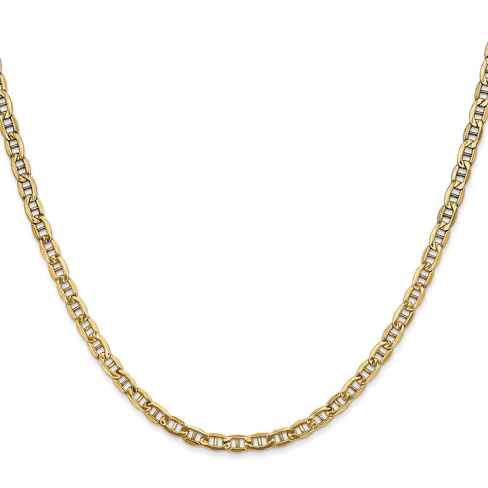 10k Yellow Gold 3.2 mm Semi-Solid Anchor Chain (3.38 grams)