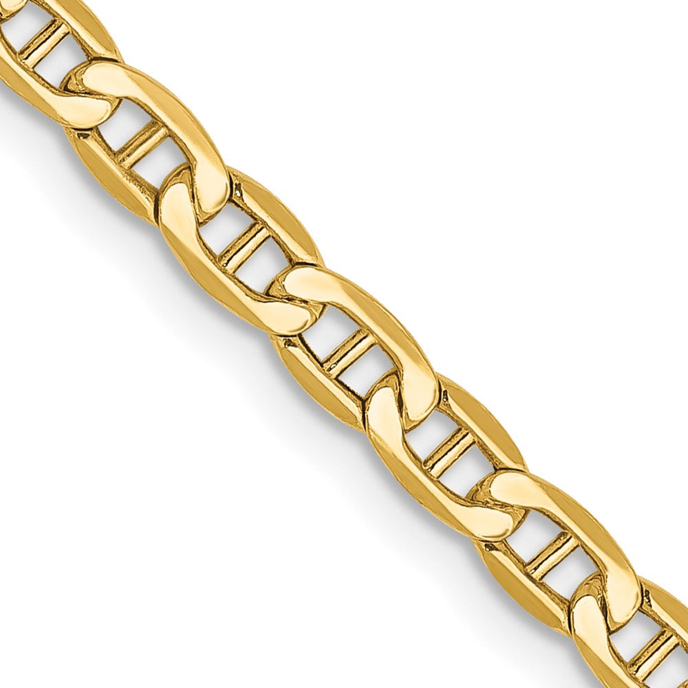 10k Yellow Gold 3.2 mm Semi-Solid Anchor Chain (3.38 grams)