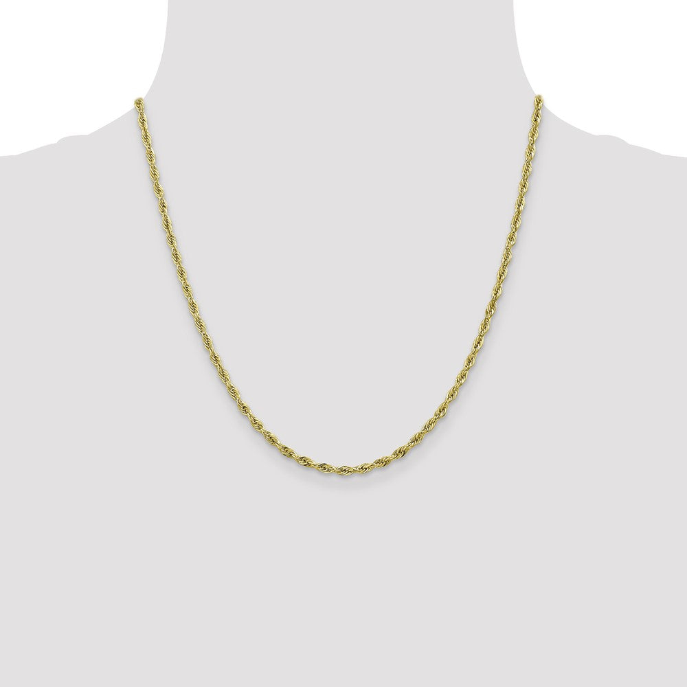 10k Yellow Gold 2.8 mm Semi-Solid Rope Chain (2.17 grams)