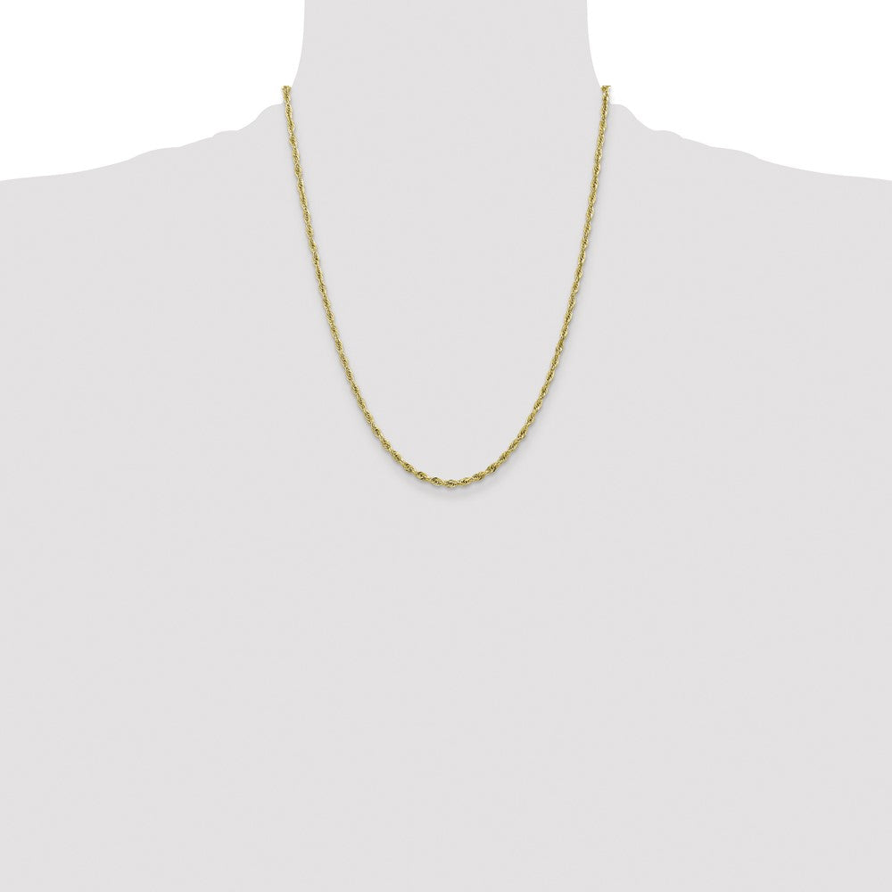 10k Yellow Gold 2.8 mm Semi-Solid Rope Chain (2.17 grams)