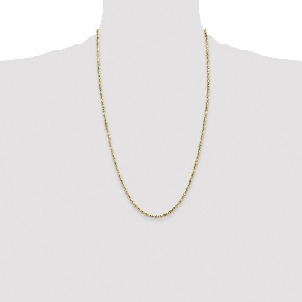 10k Yellow Gold 2.8 mm Semi-Solid Rope Chain (2.17 grams)