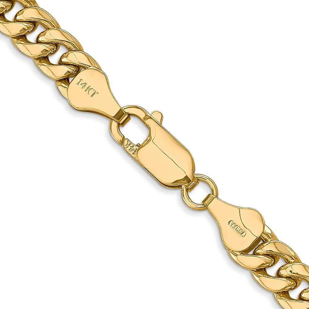 10k Yellow Gold 6 mm Semi-Solid Miami Cuban Chain (16.9 grams)