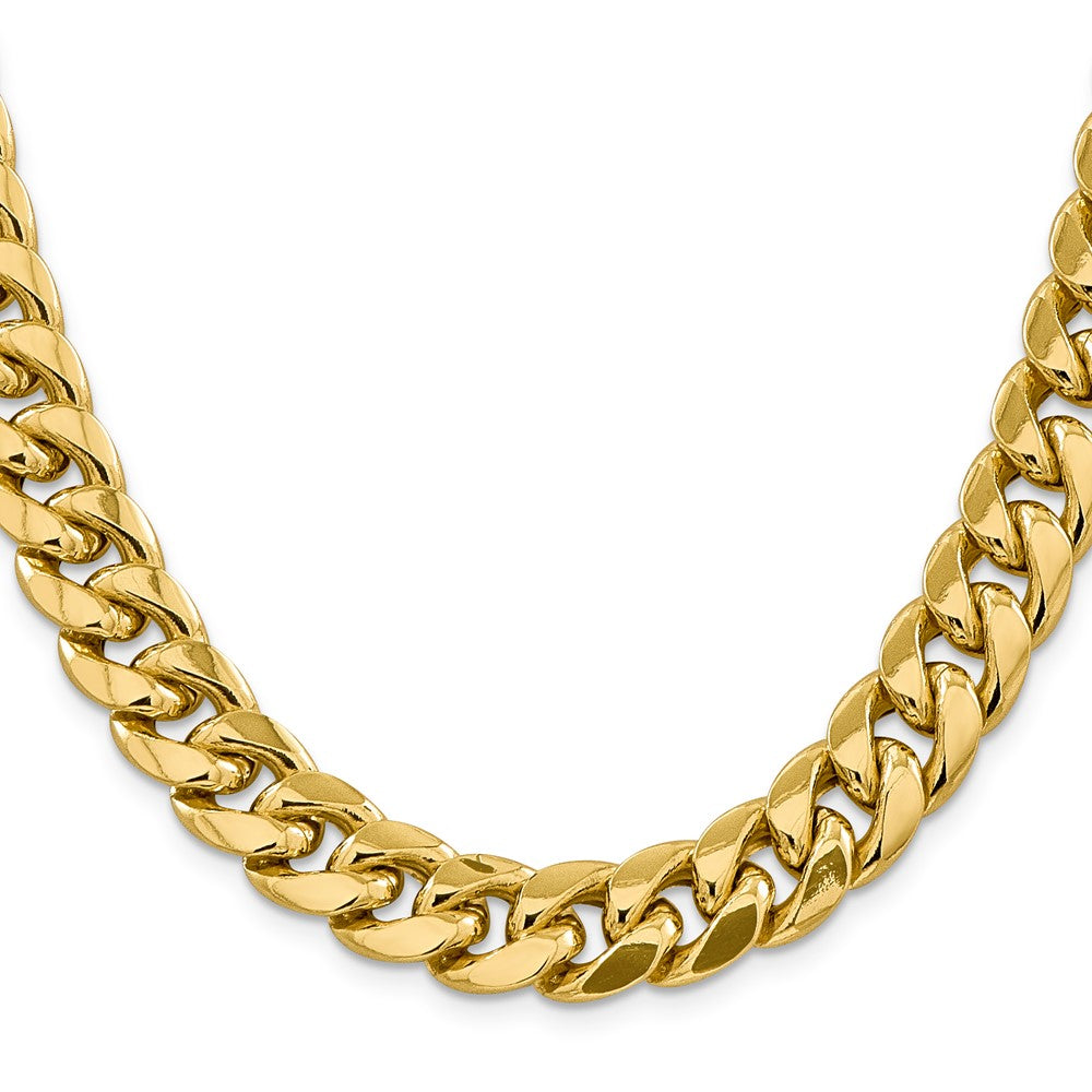 10k Yellow Gold 13.2 mm Semi-Solid Miami Cuban Chain (93.04 grams)