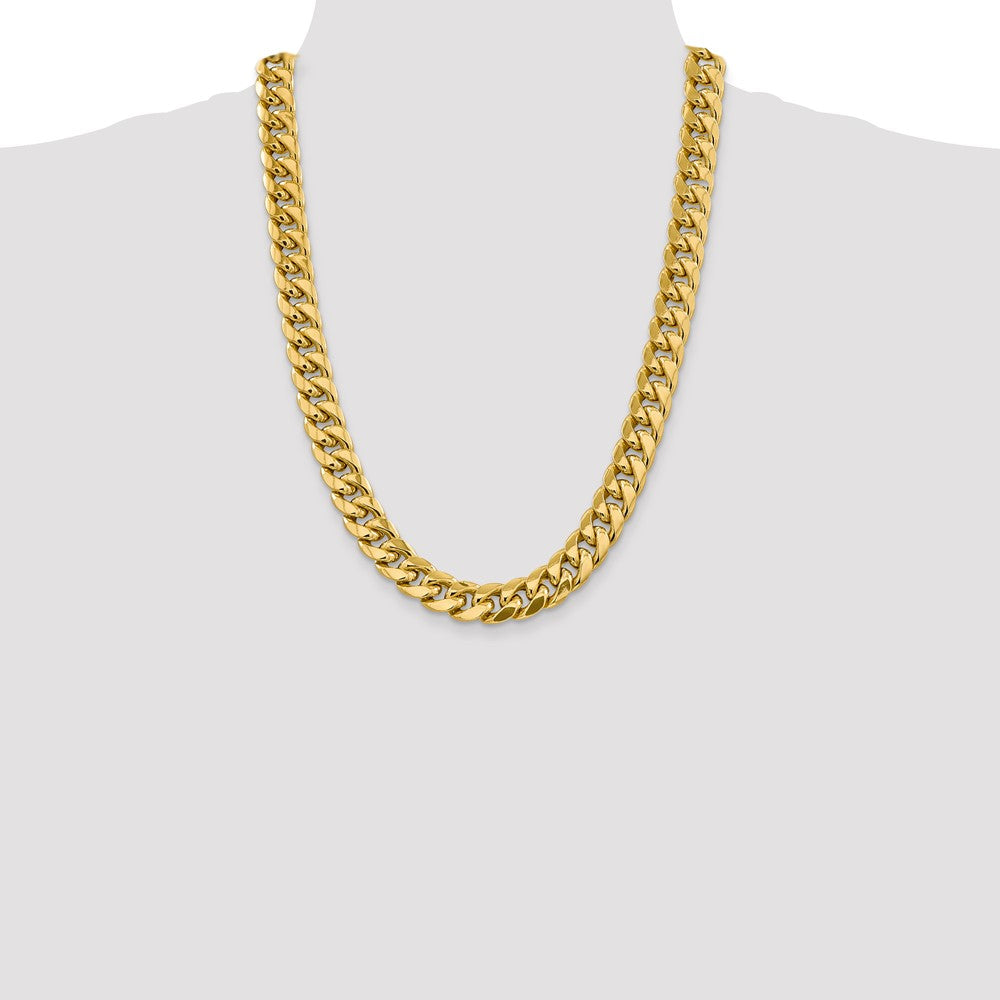 10k Yellow Gold 13.2 mm Semi-Solid Miami Cuban Chain (93.04 grams)