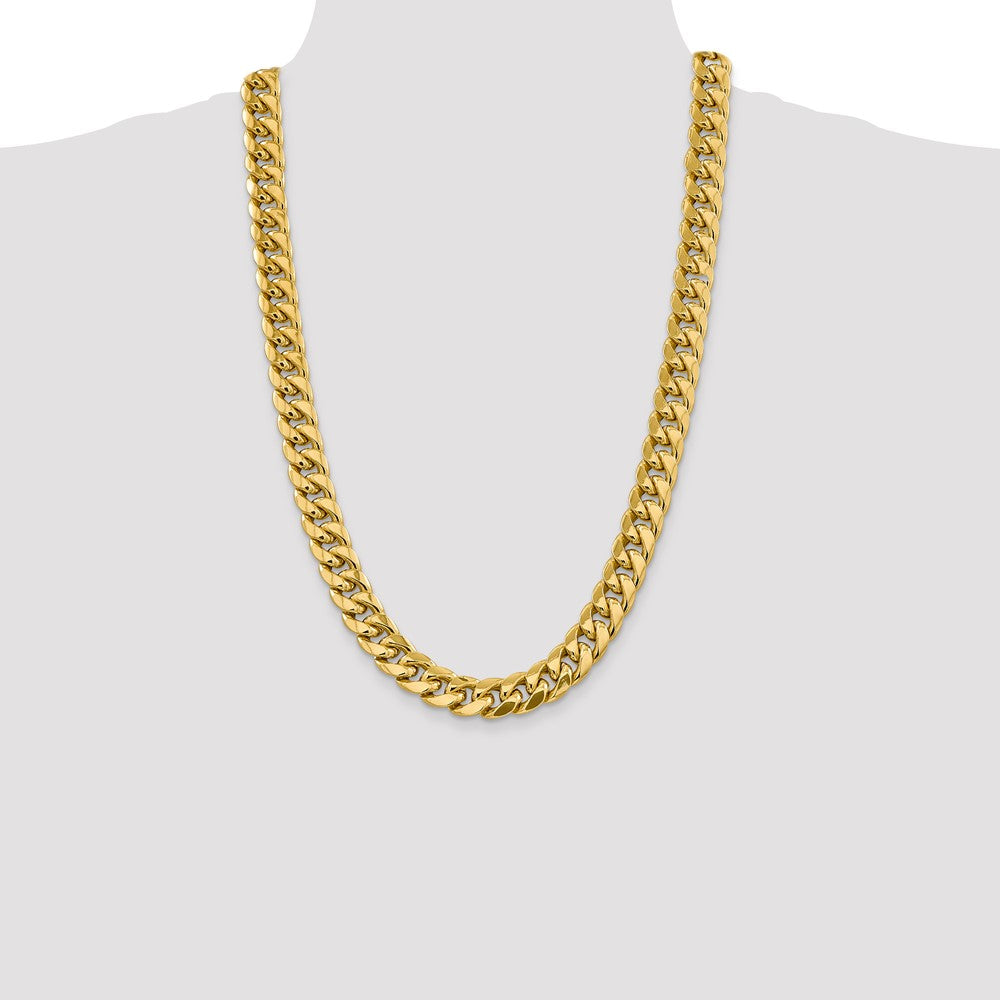 10k Yellow Gold 13.2 mm Semi-Solid Miami Cuban Chain (93.04 grams)