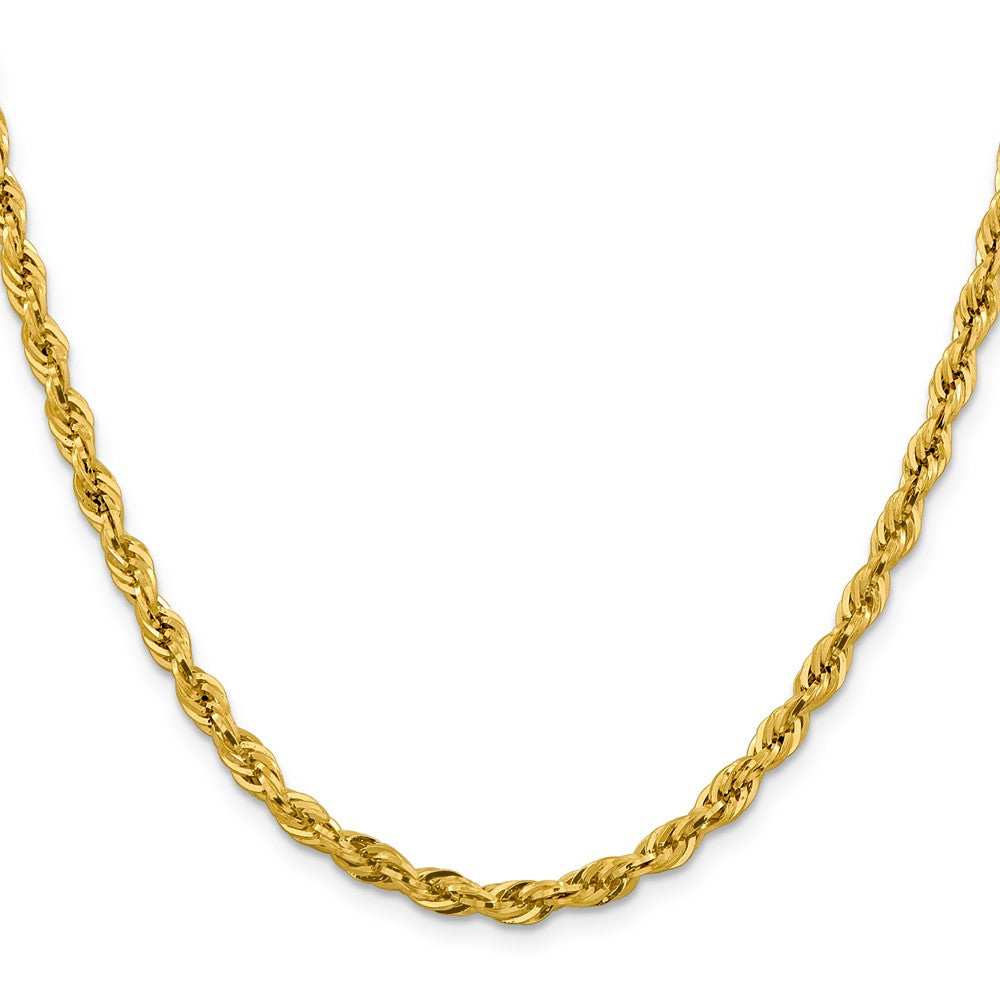 10k Yellow Gold 4.25 mm Semi-Solid Rope Chain (4.93 grams)