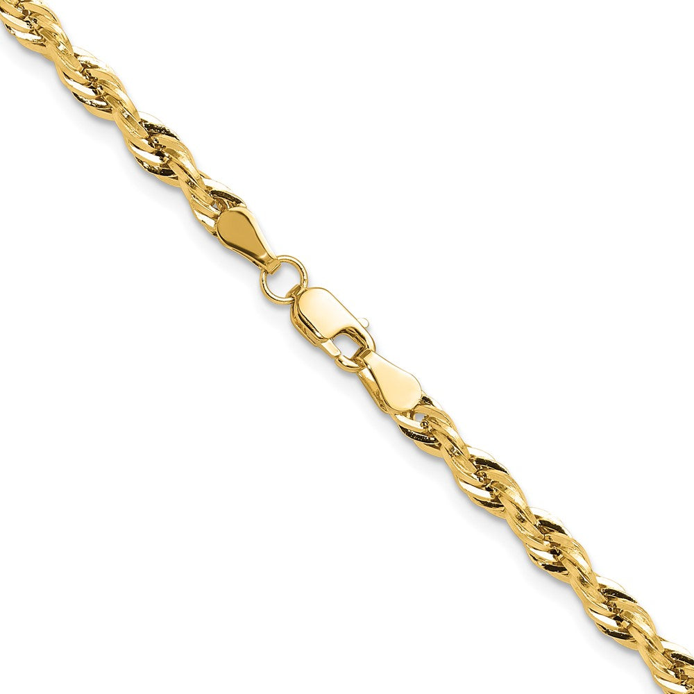 10k Yellow Gold 3.5 mm Semi-Solid Rope Chain (3.2 grams)