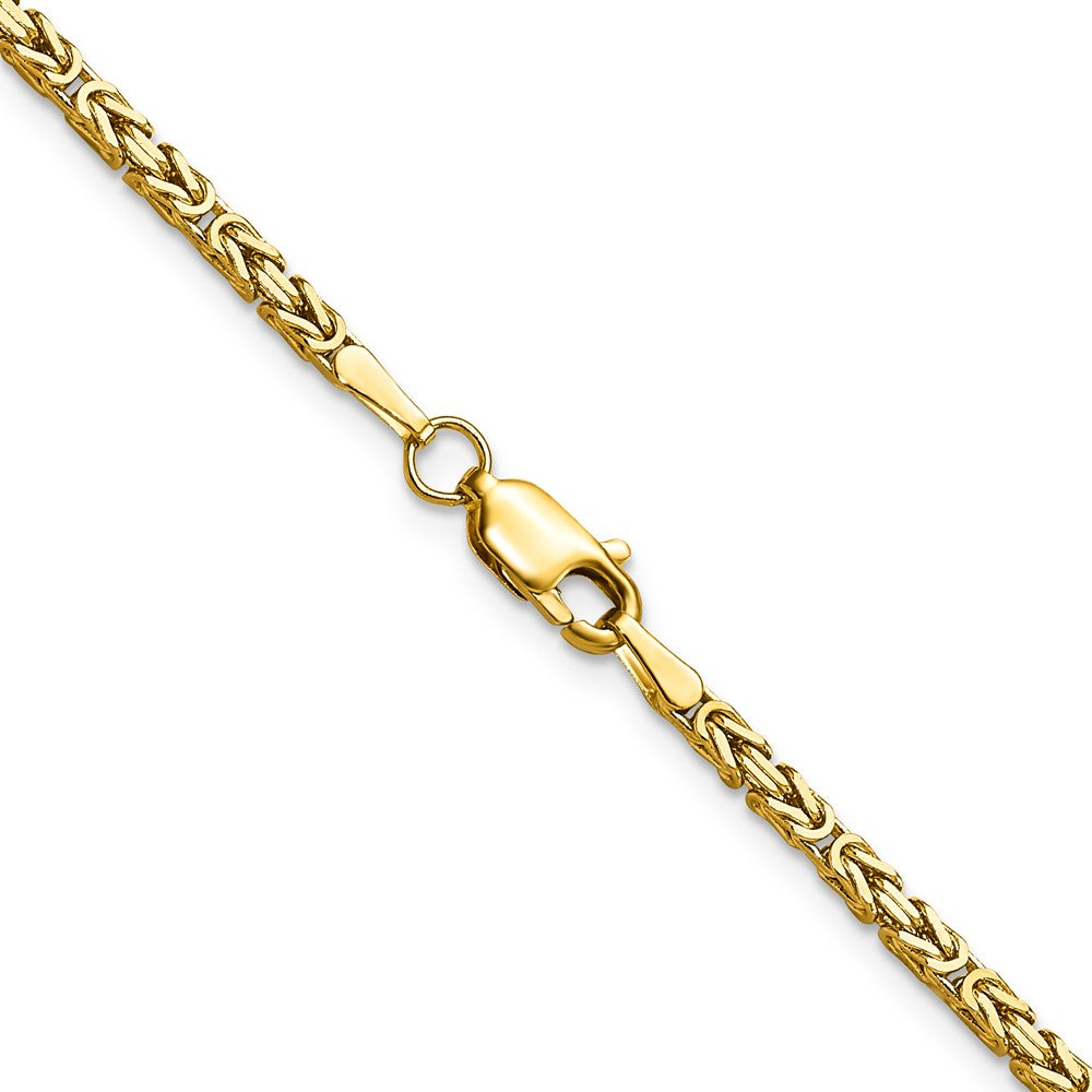 10k Yellow Gold 2 mm Byzantine Chain