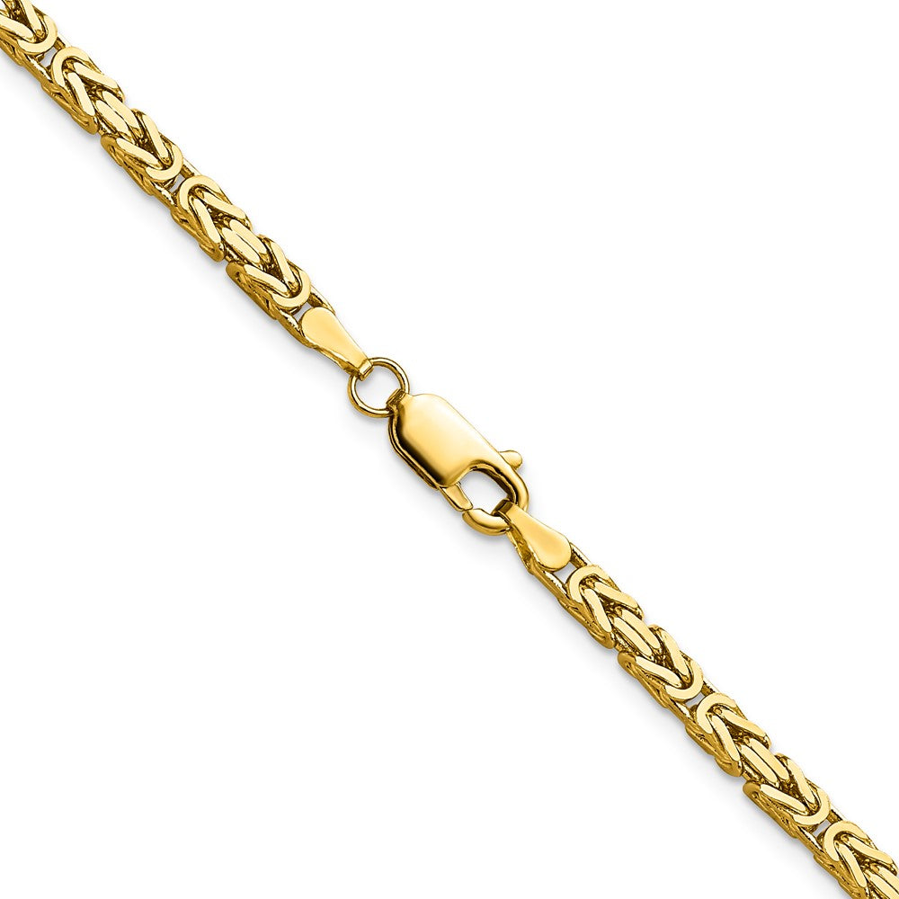 10k Yellow Gold 2.5 mm Byzantine Chain