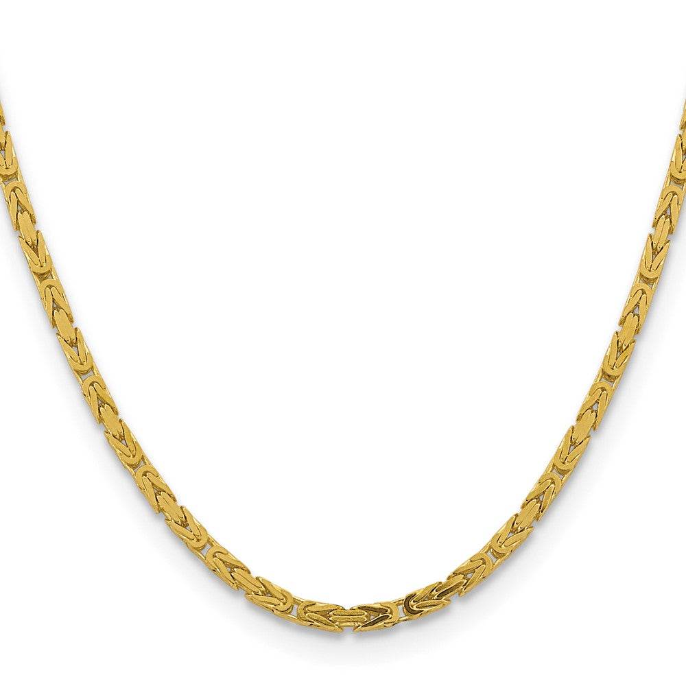 10k Yellow Gold 3.25 mm Byzantine Chain