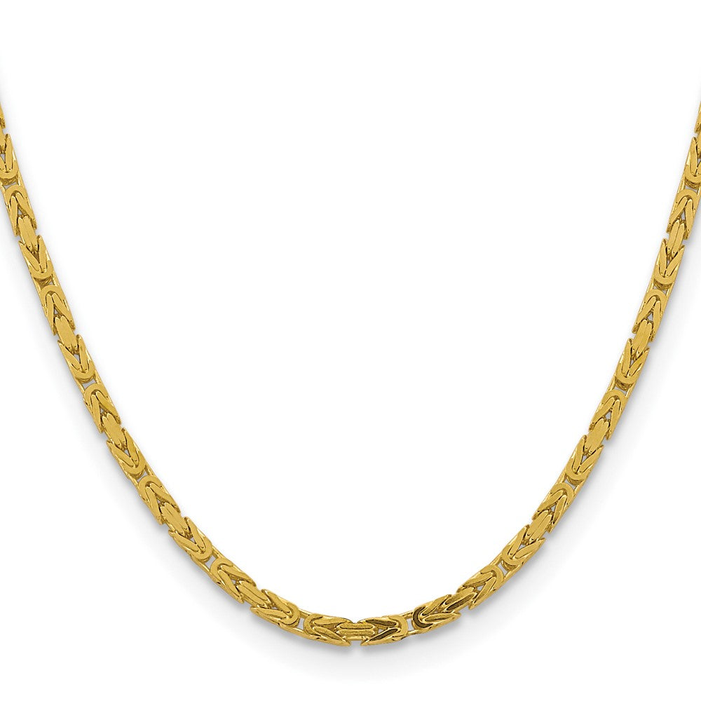 10k Yellow Gold 3.25 mm Byzantine Chain (32.81 grams)