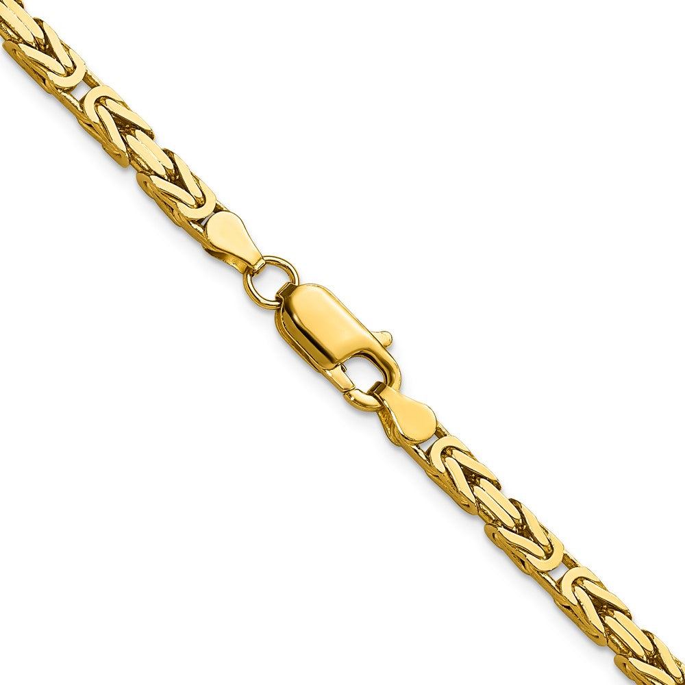 10k Yellow Gold 3.25 mm Byzantine Chain