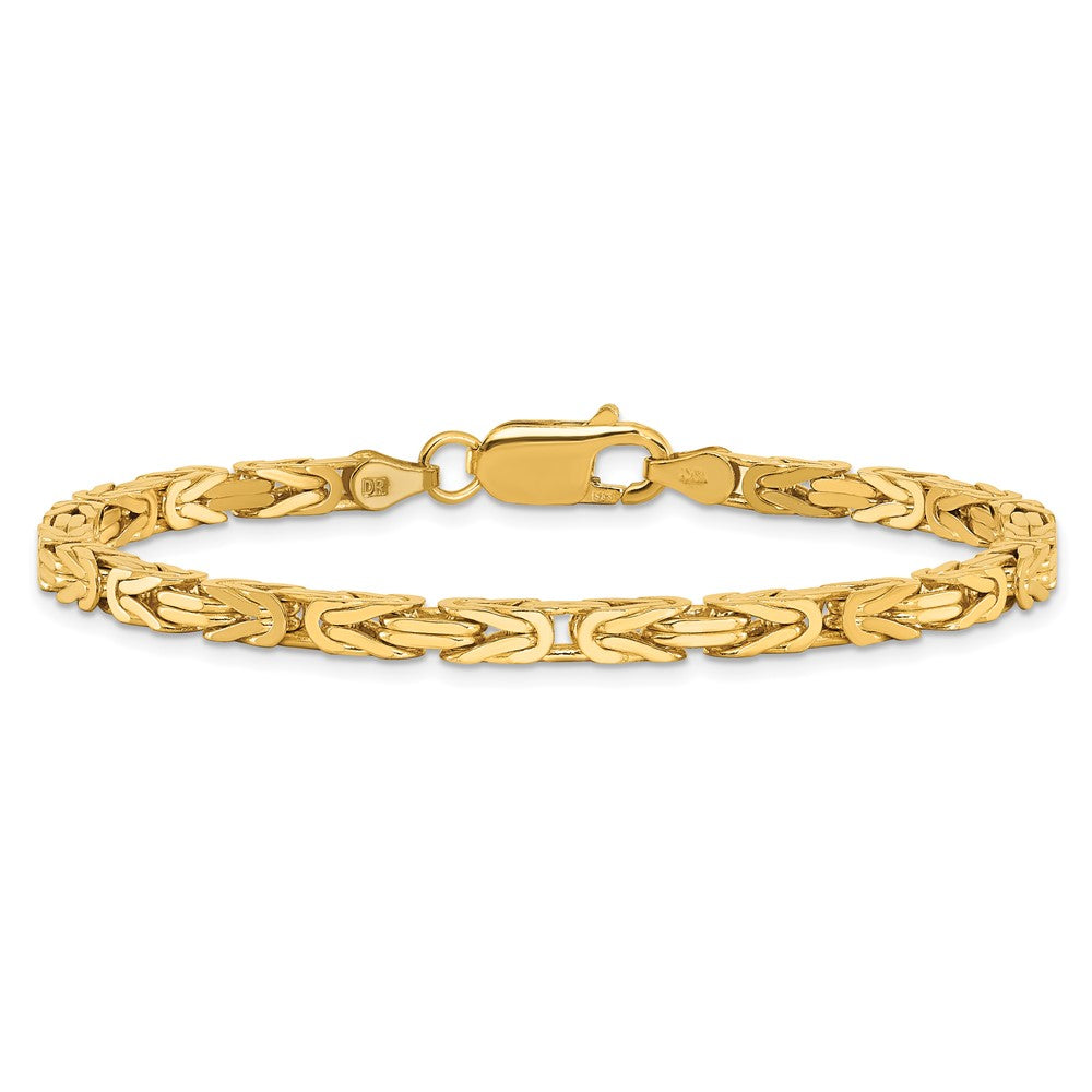 10k Yellow Gold 3.25 mm Byzantine Bracelet (12.46 grams)
