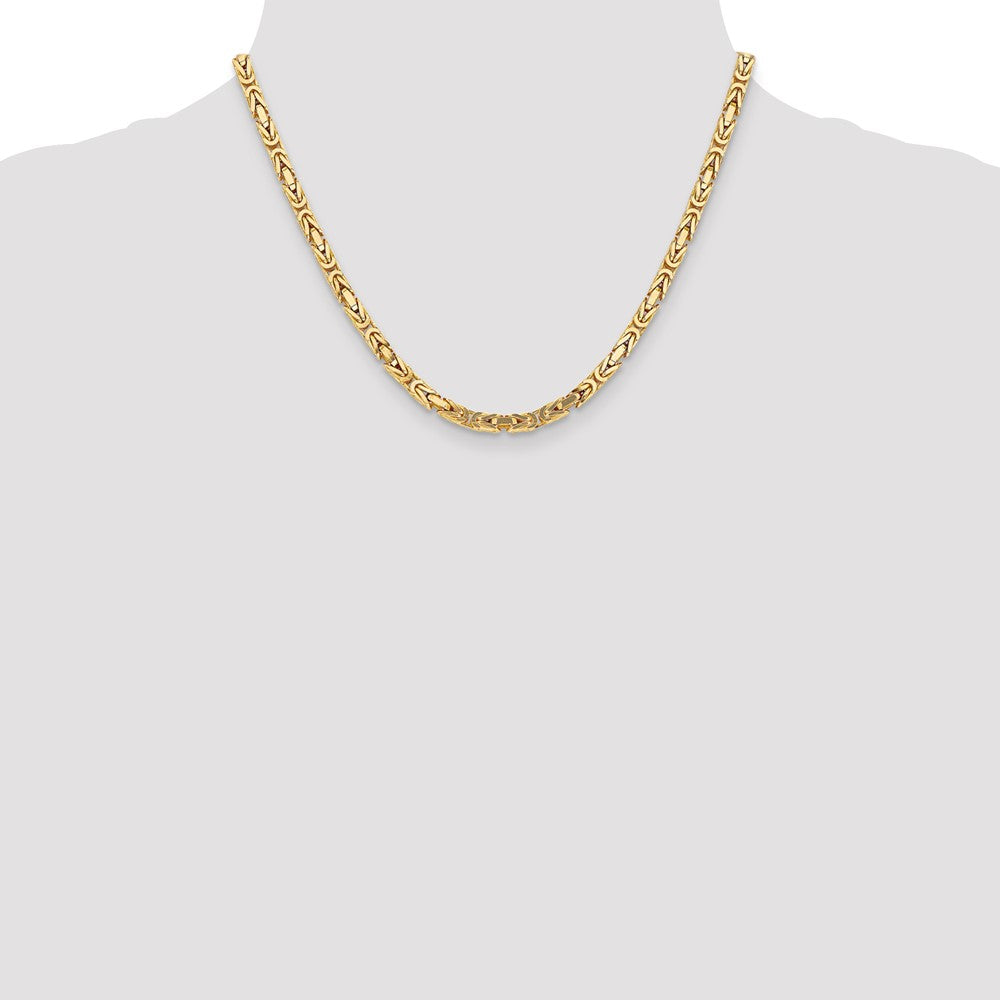 10k Yellow Gold 4 mm Byzantine Chain (46.78 grams)