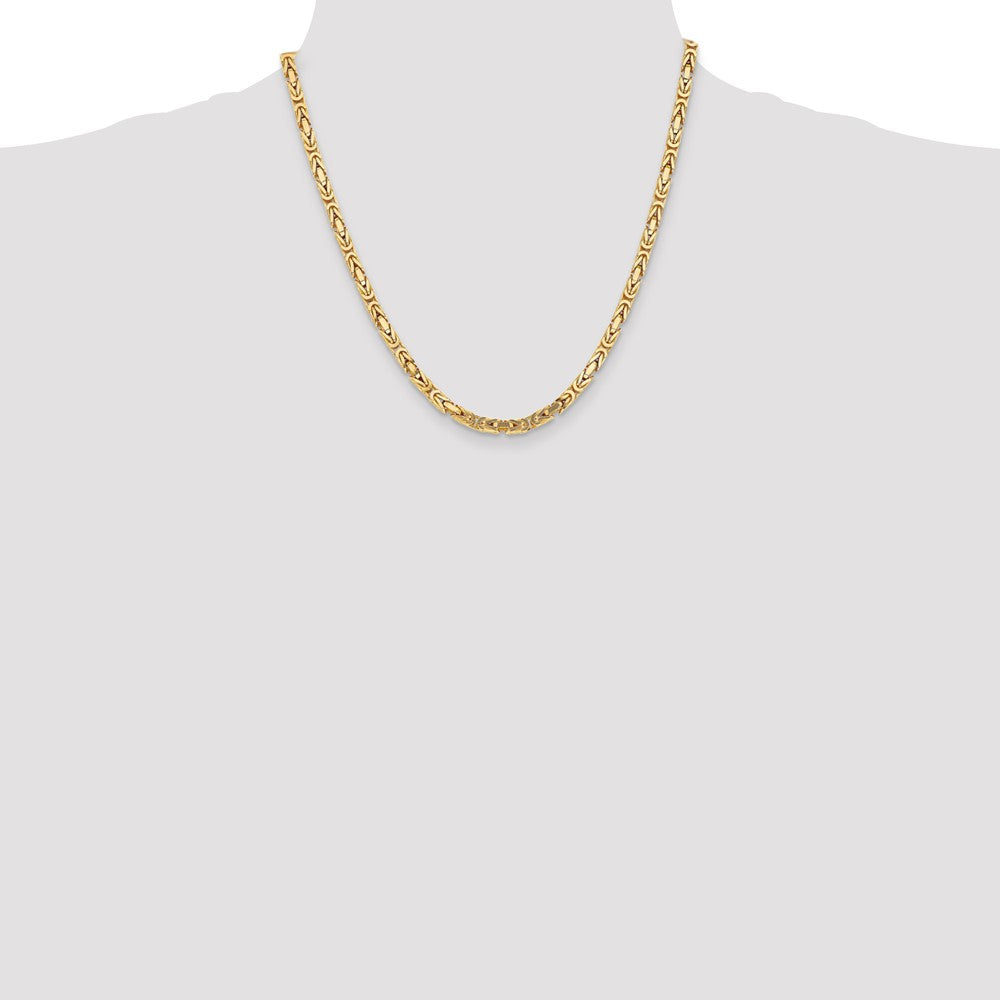 10k Yellow Gold 4 mm Byzantine Chain (46.78 grams)