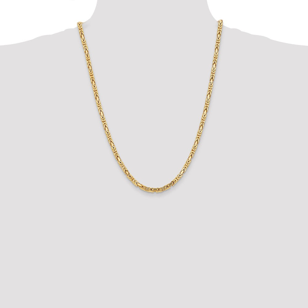 10k Yellow Gold 4 mm Byzantine Chain (46.78 grams)