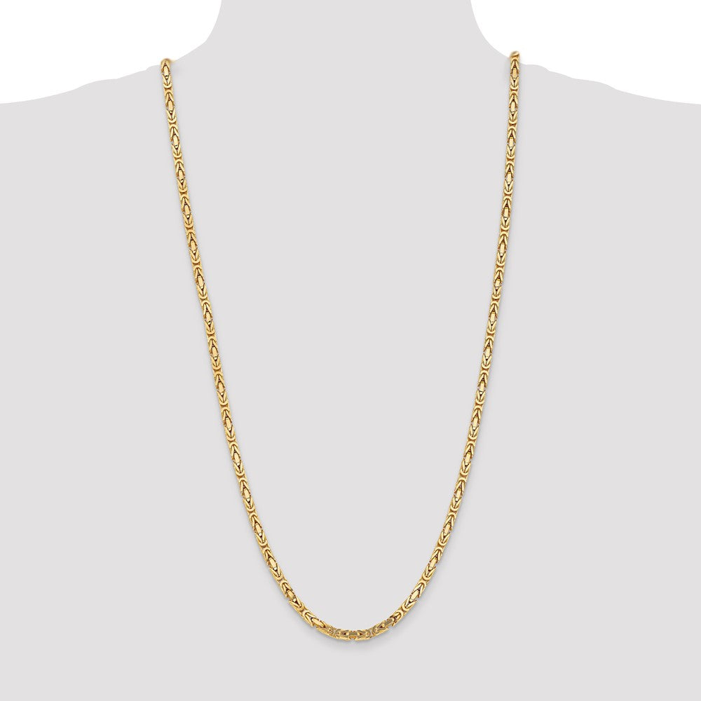 10k Yellow Gold 4 mm Byzantine Chain (46.78 grams)