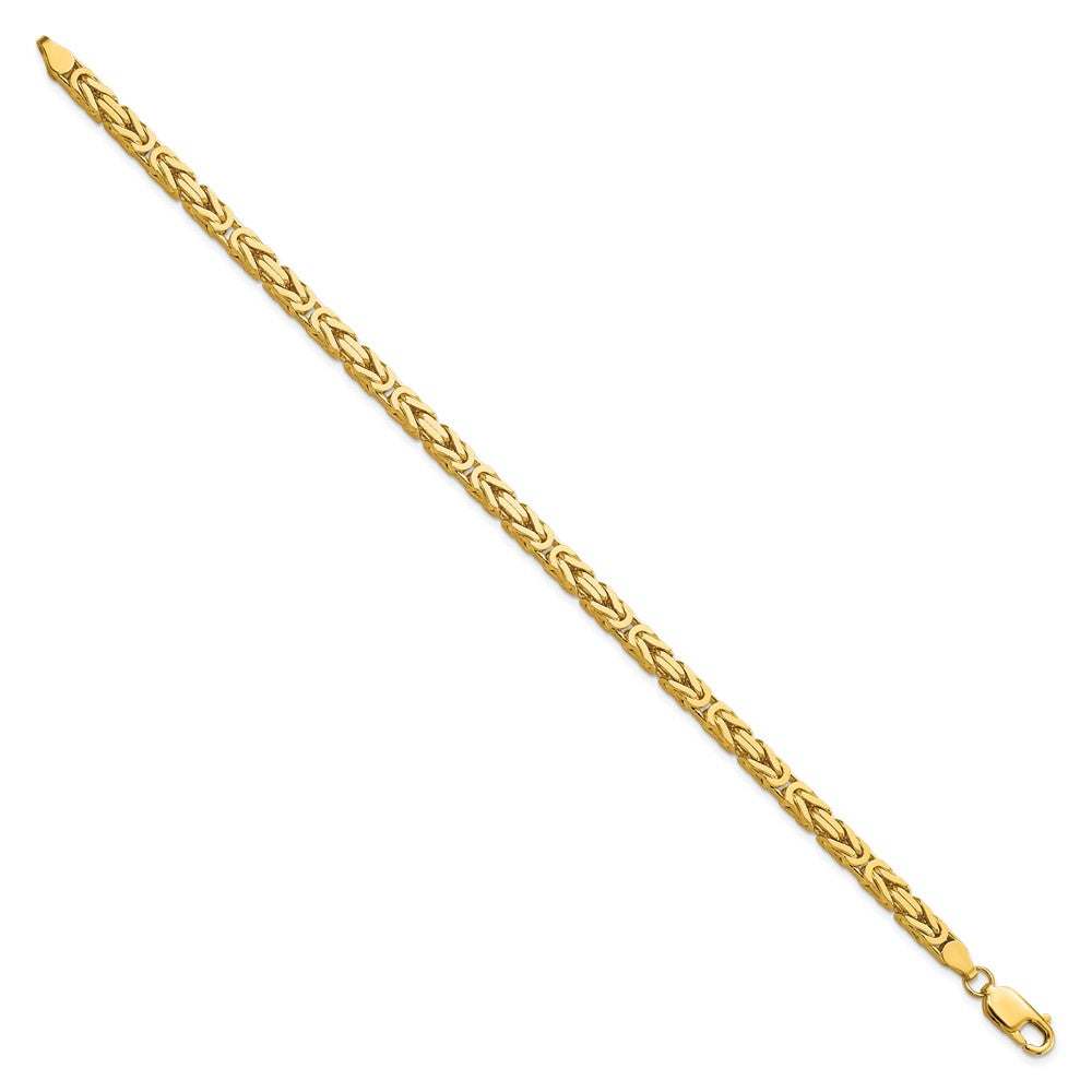 10k Yellow Gold 4 mm Byzantine Bracelet (18.63 grams)