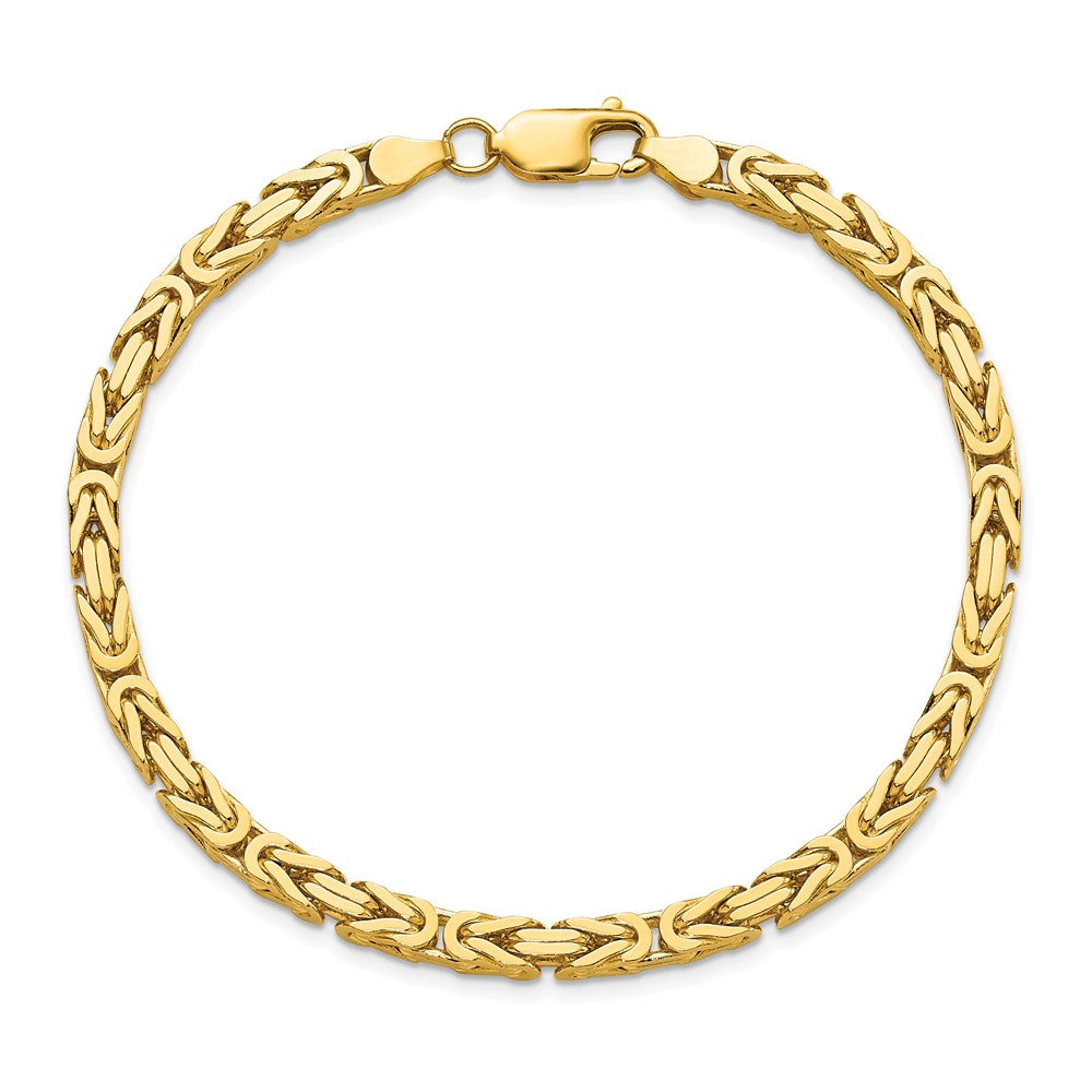10k Yellow Gold 4 mm Byzantine Bracelet (18.63 grams)
