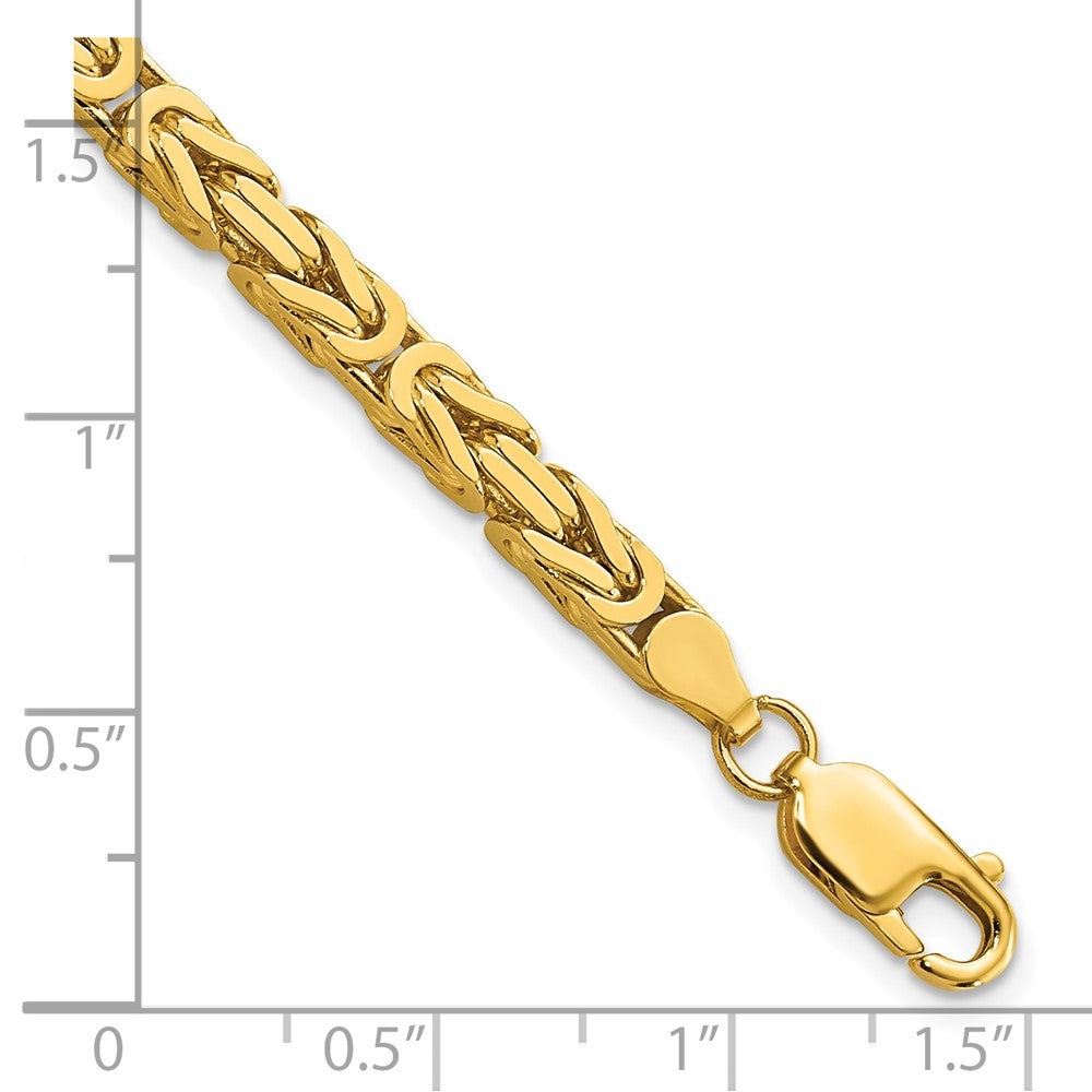 10k Yellow Gold 4 mm Byzantine Bracelet (18.63 grams)