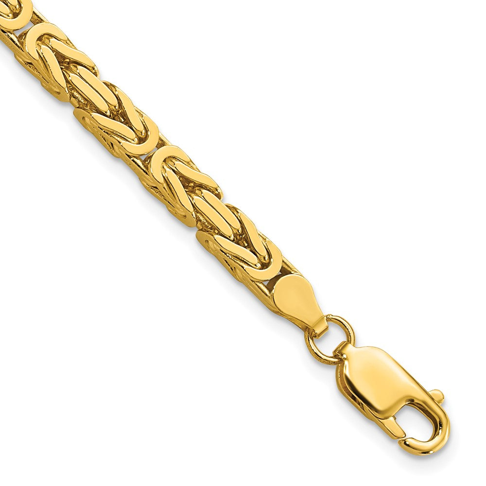 10k Yellow Gold 4 mm Byzantine Bracelet (18.63 grams)