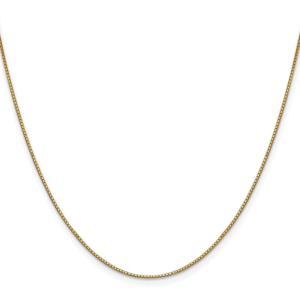 10k Yellow Gold 0.9 mm Box Chain (2.1 grams)
